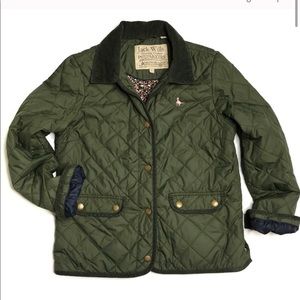 Jack Wills Green Quilted Field Jacket